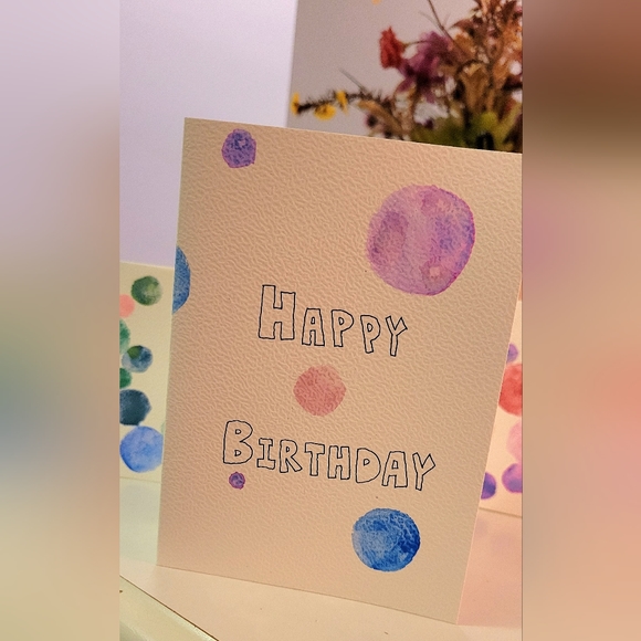 💜Host pick💜 Handmade & Painted Birthday Cards🎂 (customizable!) - Picture 6 of 8